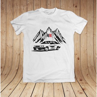 เสื้อยืดแขนสั้น พิมพ์ลายรถยนต์ Toyota Ae86 Toyota Corolla Ae86 LJhagd72PKpfpn48