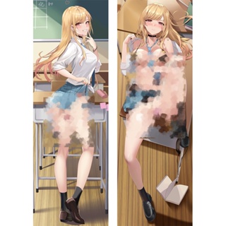 หมอนอิง ลายการ์ตูนอนิเมะ Darling Kitagawa Marin Dakimakura 3D สไตล์ญี่ปุ่น สําหรับคนรักการแต่งกาย