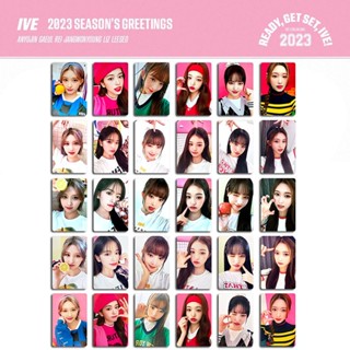 โฟโต้การ์ด Kpop Idol IVE Seasons Greetings 2023 Yujin Wonyoung LIZ Rei Leeseo Lomo Card