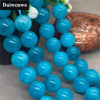 2a ลูกปัดหินธรรมชาติ สีฟ้า Amazonite 6 8 10 มม. สําหรับทําเครื่องประดับ diy