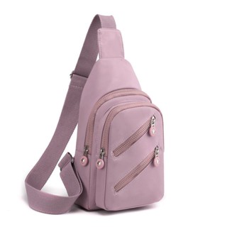 New chest bag womens fashion Korean version of Joker shoulder chest bag leisure travel ladies small backpack sports messenger bag