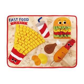 [GiGwi] Fast Food Party Snuffle Mat for Dogs / เสื่อดมกลิ่น / ของเล่นฝึกไขปริศนา