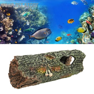  Your Pet Store Aquarium Tree Trunk เครื่องประดับจำลองพิพิธภัณฑ์สัตว์น้ำประดิษฐ์ถ้ำ Hollow สำหรับเต่าปลาสัตว์เลื้อยคลาน