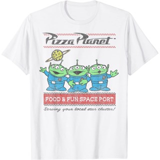 Disney Pixar Toy Story Pizza Planet Aliens T-Shirt New summer cotton round collar quality_05