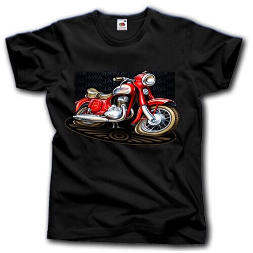 เสื้อยืดแขนสั้น พิมพ์ลาย Jawa Motorcycle Czech Ddr Gery Motorrad สไตล์วินเทจ สําหรับผู้ชาย QW246VB