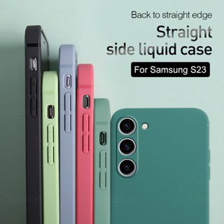 Camera Shell Shockproof Case Square Liquid Phone Cover For Samsung Galaxy S23 Ultra S22 plus s23+