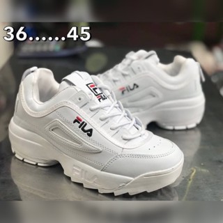 รองเท้าผ้าใบ สีขาว รองเท้าผู้หญิง แฟชั่นเกาหลี มี size 36-45