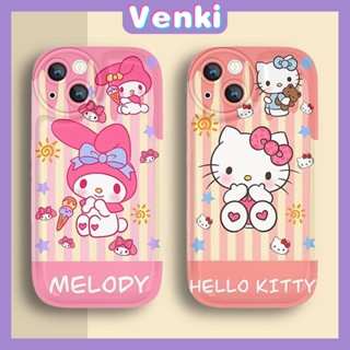 VENKI - เคสไอโฟน11 เคส เคสสำหรับ iPhone 14 Soft TPU Air Cushion Case มันเงาน่ารักการ์ตูนแมวและกระต่ายถุงลมนิรภัยกันกระแทกป้องกันกล้องเข้ากันได้สำหรับ iPhone 14 13 12 11 Pro Max 7 8 Plus