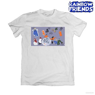 เสื้อยืดแขนสั้นลําลอง พิมพ์ลาย Roblox Rainbow Friends 3 มิติ ทรงหลวม สําหรับผู้ชาย และผู้หญิงS-5XL_04