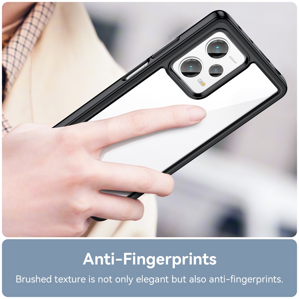 เคสโทรศัพท์มือถือ PC TPU แบบใส กันกระแทก สําหรับ Redmi Note 12 Pro Plus 12S 11 Pro 11S 12 Turbo 4G 5G - รูปที่ 3