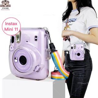 กล่องเก็บแบบโปร่งใส PC เคสคริสตัล Instax Mini 11/Mini 8/Mini 9 เคสป้องกัน ป้องกันรอยขีดข่วน ป้องกันการตก Camera Case