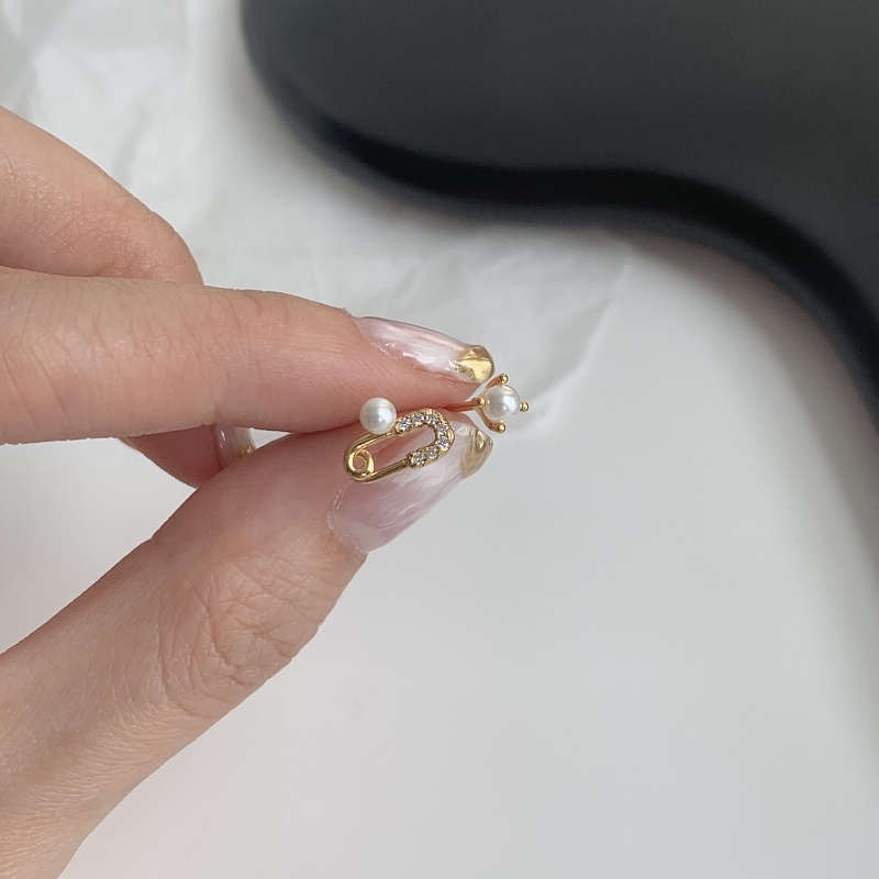 ต่างหูมุก ขนาดเล็ก ไม่ต้องเจาะหู แบบเรียบง่าย - รูปที่ 7