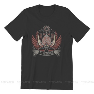 นักล่ามอนสเตอร์  Monster Hunter Game BAZELGEUSE T Shirt Classic Goth Summer Big size Cotton Mens Clothes Harajuku _03