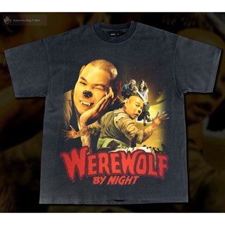 เสื้อยืดโอเวอร์ไซส์เสื้อยืดผ้าฝ้าย werewolf -  Bootleg T-ShirtS-3XL