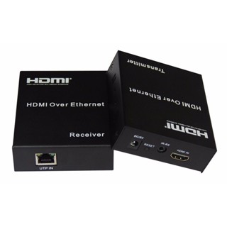 เฮดดีเอ็มไอ hdmi Extender to RJ45 Over Cat 5e/6 Network LAN Ethernet Adapter 120M