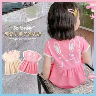 Girls dress summer dress childrens online red new summer Western style short sleeve baby princess girl cute summer dress