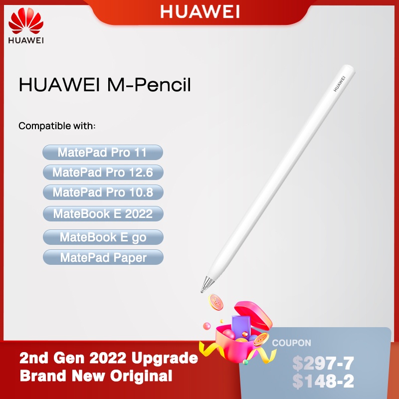 ปากกาสไตลัส HUAWEI M-Pencil (รุ่นที่ 2) ปลายปากกาสไตลัส MateBook E Touch-pen สําหรับ MatePad Pro ใหม่ ของแท้ 2022