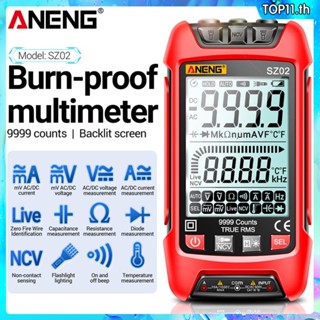 Aneng Sz01 Sz02อัจฉริยะดิจิตอลมัลติมิเตอร์ทรานซิสเตอร์เครื่องทดสอบ9999นับ True Rms ความต้านทานอุณหภูมิไฟฟ้า Capacitance Meter Top111.th