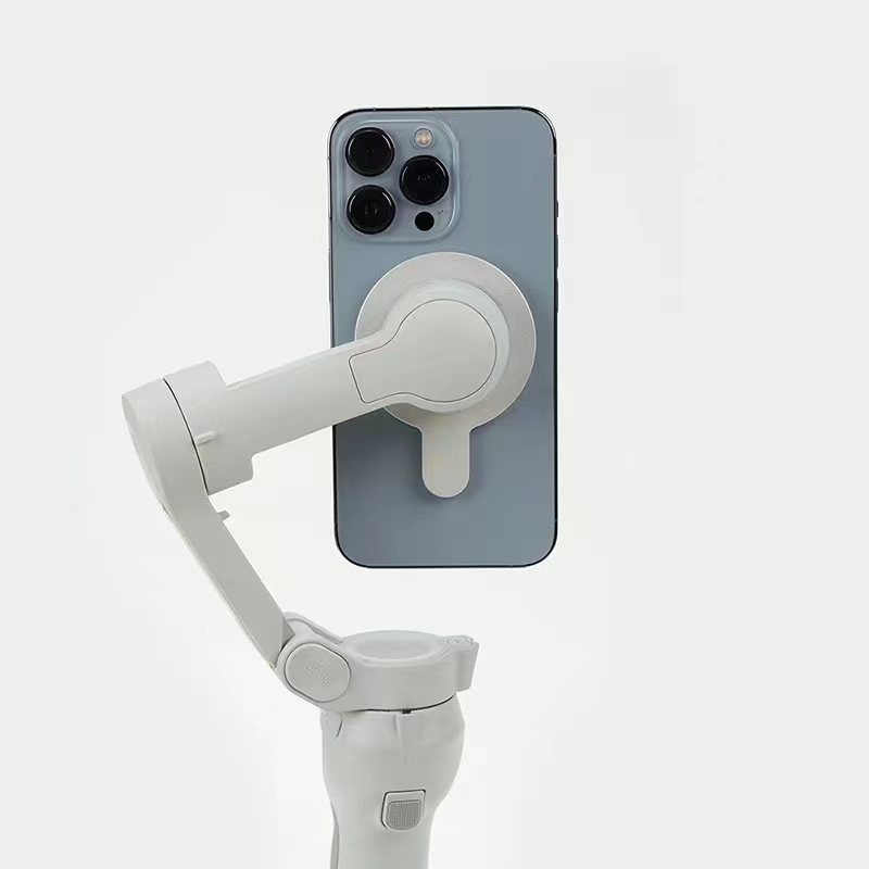 Strong Magnetic Phone Mount สําหรับ DJI Osmo Mobile 7 7P/DJI Osmo Mobile 6/OM 5/OM 4 Se Handheld Stabilizer อลูมิเนียมสําหรับ Magsafe Bracket Anti-lost Holder - Handheld Gimbal อุปกรณ์เสริม