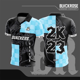 พร้อมส่ง baju jersey เสื้อยืดโปโล แขนสั้น พิมพ์ลาย แฟชั่น 2023