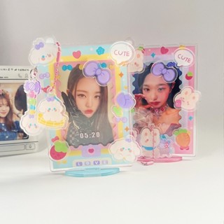 สติกเกอร์อะคริลิค รูปสุนัขโพลารอยด์น่ารัก ขนาดเล็ก 3 นิ้ว สไตล์เกาหลี สําหรับติดกรอบรูป