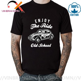 ผ้าฝ้ายแท้เสื้อยืด พิมพ์ลาย Herbie 53 สไตล์คลาสสิก สําหรับผู้ชาย#39; s Bug Cars Car Cool Cal Pride Quality Clothing_02