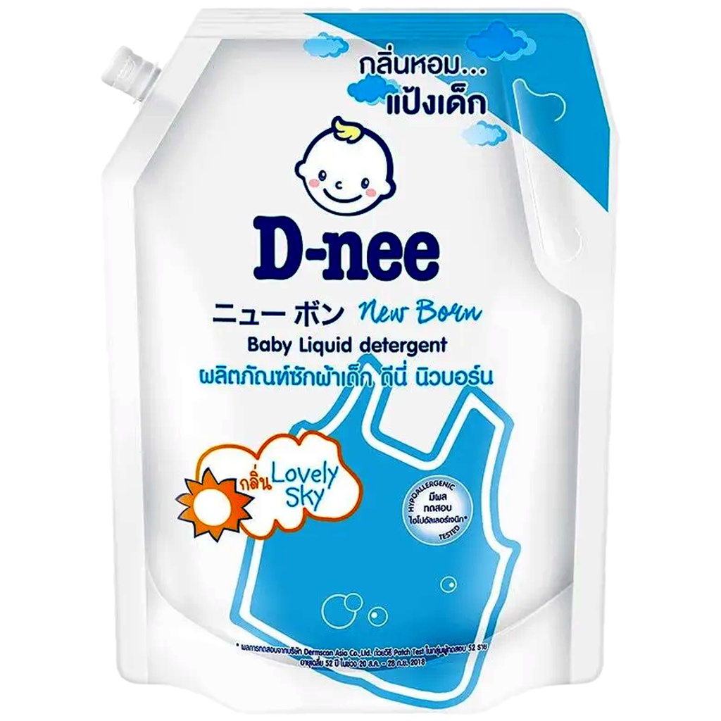 LeeMart น้ำยาซักผ้าเด็ก ดีนี่ D-Nee 1400ML ซักผ้า สำหรับเด็ก DeeNee ซักผ้า ดีนี่ สูตร นิวบอร์น สีฟ้า