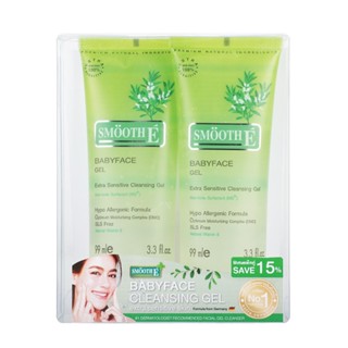 BABY สมูทอี E เบบี้เฟซเจล99มลแพ็คคู่ผลิตภัณฑ์ดูแลผิวหน้าSMOOTH FACE GEL 99ML.X2