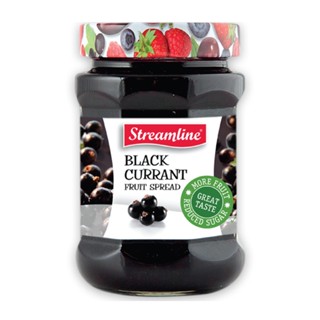 สตรีมไลน์แยม BLACKCURRANT แบล็คเคอเร็นท์ 340ก.STREAMLINEJAM 340G.