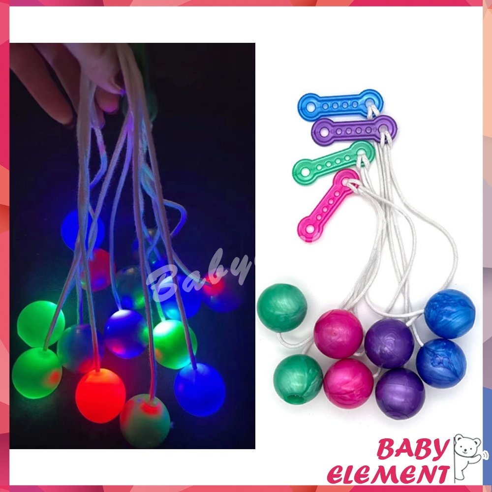 【รุ่นปรับปรุง】ลูกบอลเขย่า พร้อมไฟ LED PTO-CLACKERS ของเล่นเพื่อความปลอดภัย สําหรับเด็ก