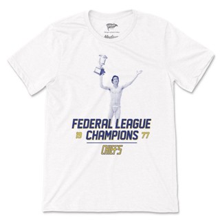 1977 Federal League Champions Tee เสื้อยืดผู้ชาย เสื้อโอเวอร์ไซ เสื้อยืดแฟชั่น