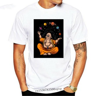 Buddha Juggling Space Planets Zen Yoga Meditation T Shirt O-Neck Comfortable Cartoon for men_04