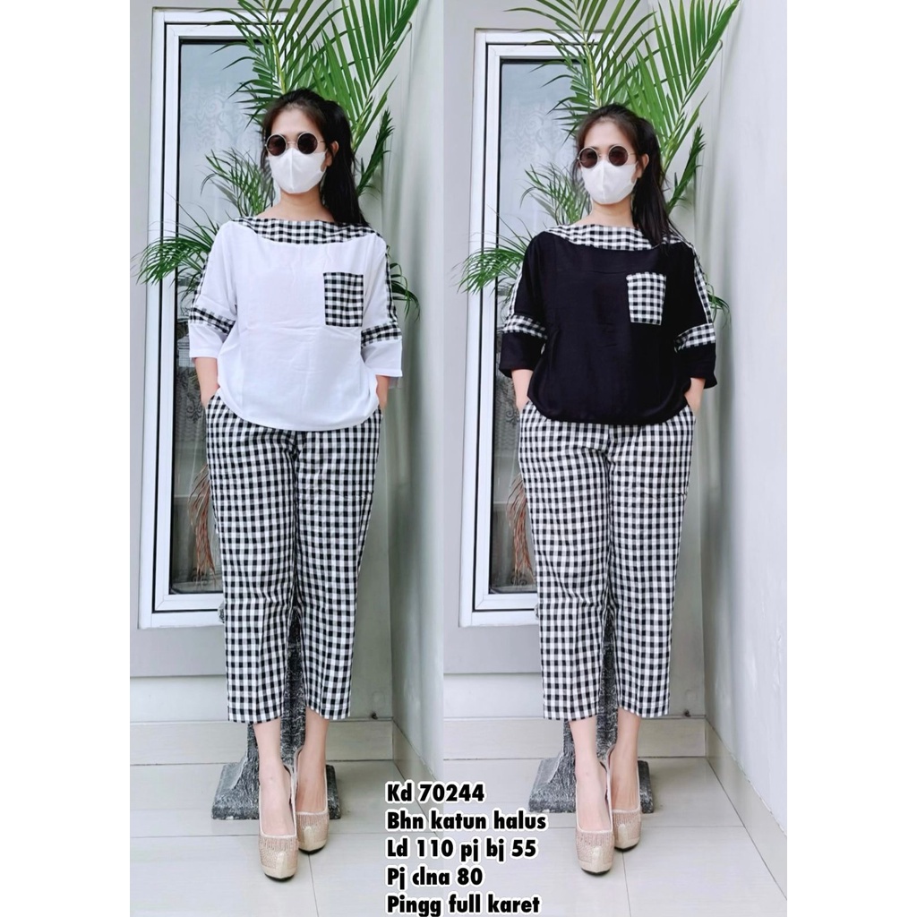 KATUN VC-KD70244/EI BANGKOK SQUARE COTTON ชุดผู้หญิง LD 106CM