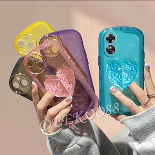 ใหม่ พร้อมส่ง เคสโทรศัพท์มือถือ กันตก ป้องกันกล้อง ปิดด้านหลัง ลายหัวใจคริสตัล พร้อมขาตั้ง สําหรับ OPPO Reno 8 8T Reno8T Reno8 T 5G 4G 2023