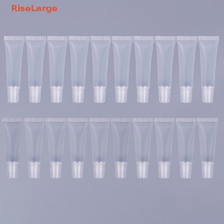 [RiseLarge] หลอดพลาสติกเปล่า ขนาด 8 มล. 15 มล. สําหรับใส่เครื่องสําอาง ลิปกลอส บาล์ม 10 ชิ้น