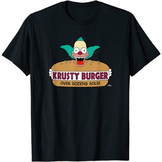 เสื้อยืด พิมพ์ลาย the Simpsons Krusty the Clown Burger สําหรับผู้ใหญ่_09