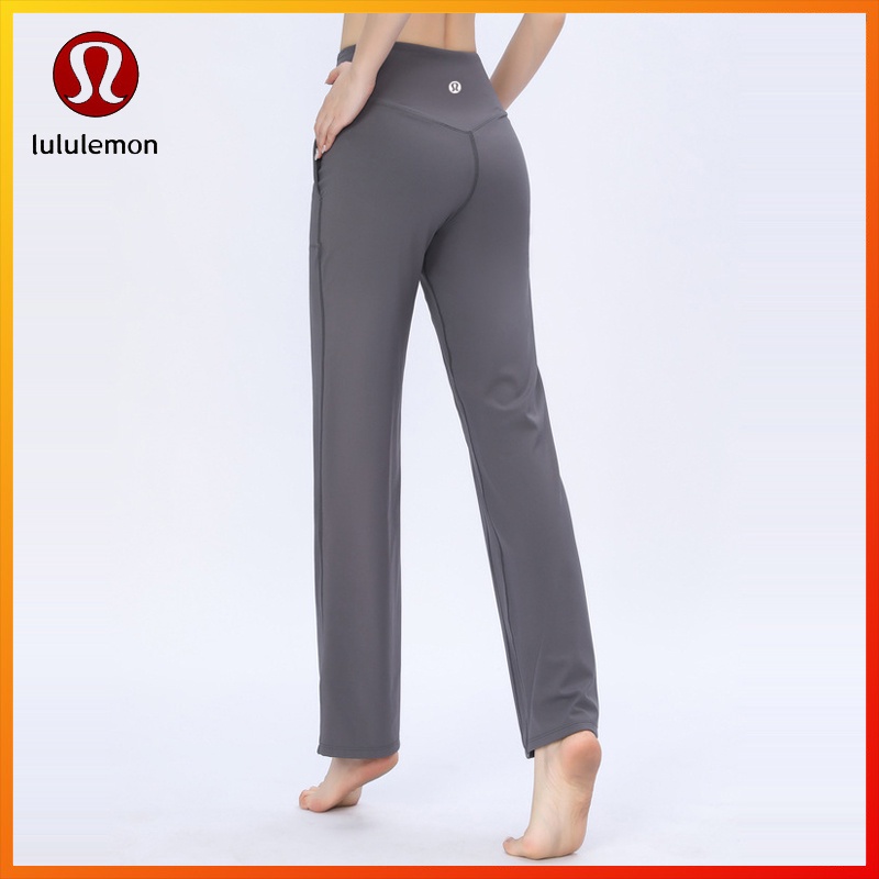 Lululemon กางเกงโยคะ เอวสูง มีกระเป๋าด้านข้าง CK620