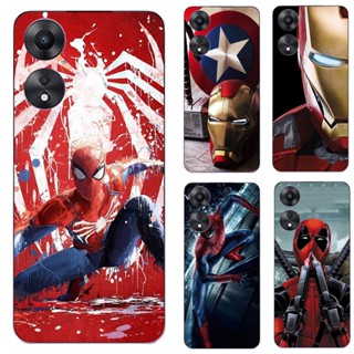 เคสโทรศัพท์ซิลิโคน TPU แบบนิ่ม ลายซุปเปอร์ฮีโร่ Marvel สําหรับ OPPO A78 5G