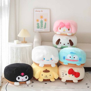 Kawaii Sanrio เบาะรองนั่งโซฟา เสื่อทาทามิ เบาะรองนั่ง ลายเฮลโลคิตตี้ คูโรมิ ของเล่นผ่อนคลาย สําหรับเด็ก