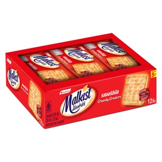 มอลคิสท์ ก. แครกเกอร์รสน้ำตาล 36X12MALKIS CRUNCHY CRACKER36G.X12