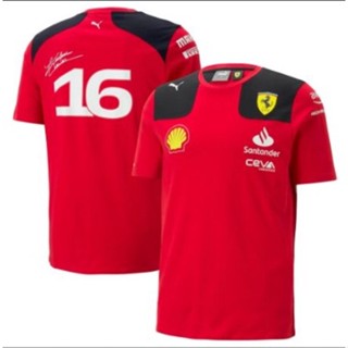 ใหม่ เสื้อยืดแขนสั้น แบบแห้งเร็ว สําหรับเด็กผู้ชาย 2023 F1