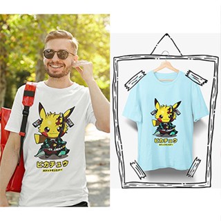 READY STOCK TSHIRT WOMEN MEN PIKACHU POKEMON T-SHIRT BAJU MURAH SHORT SLEEVES 100% COTTON COUPLE PLUS SIZE CUTE CAR_07