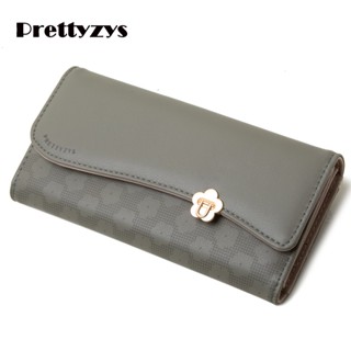 Wallet Prettyzys 2023 Fashion Korean Pu Leather Long For Women