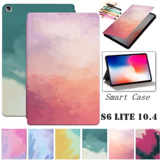 เคสโทรศัพท์หนัง PU ฝาพับ กันกระแทก ลายน่ารัก พร้อมช่องใส่บัตร สําหรับ Samsung Galaxy Tab S6 Lite 10.4 SM-P610 SM-P615 2022 SM-P613 SM-P619