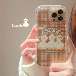 เคสโทรศัพท์มือถือนิ่ม ลายเป็ดน่ารัก สําหรับ Iphone Apple 12 14 13promax 11 12 13pro 14pro