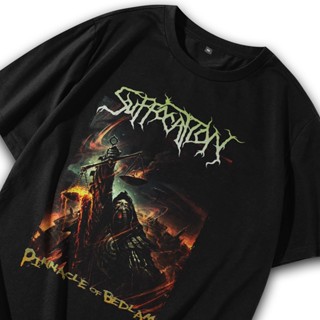 เสื้อยืด ลายวง Metal Suffocation Pinnacle Of Bedlam Outside Vol 287