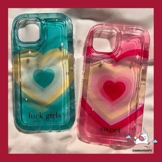 เคสโทรศัพท์มือถือแบบนิ่ม กันกระแทก ลายหัวใจ ไล่โทนสี สําหรับ Realme C15 C55 C53 C30s C30 C21Y C25Y C25 C12 C35 C33 C11 C20 C25s 9i 7i 6i 5 5i 5s C20A C17 C3 C1 C2