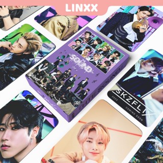 Linxx โปสการ์ด อัลบั้มรูปศิลปินเกาหลี StrayKids THE SOUND Album Lomo 55 ชิ้น