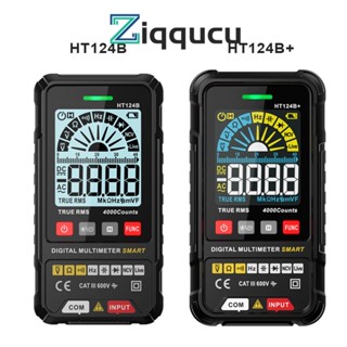 Ziqqucu เครื่องทดสอบมัลติมิเตอร์ดิจิทัล หน้าจอ LCD 4000 ครั้ง โอห์มมิเตอร์ โอห์ม Hz ไดโอดแรงดันไฟฟ้า สําหรับบ้าน ห้องนั่งเล่น