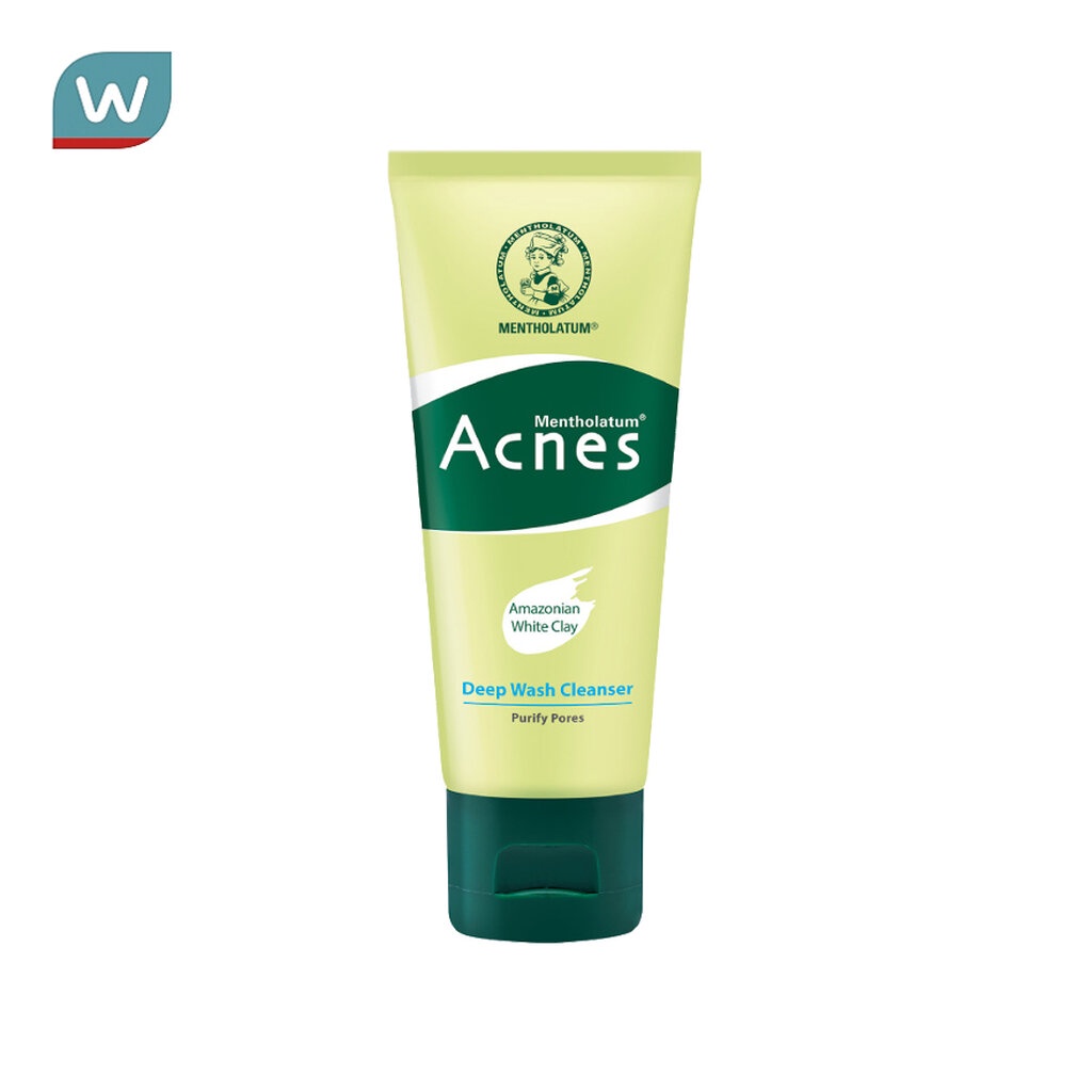 Mentholatum เมนโทลาทั่ม แอคเน่ส์ ดีพ วอช คลีนเซอร์ 50 กรัม ลดสิว คุมมัน สิวอักเสบ โฟมล้างหน้า